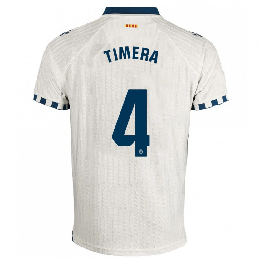 Danxen Kid Adama Timera #4 White Blue Away Jersey 2025/26 T-Shirt