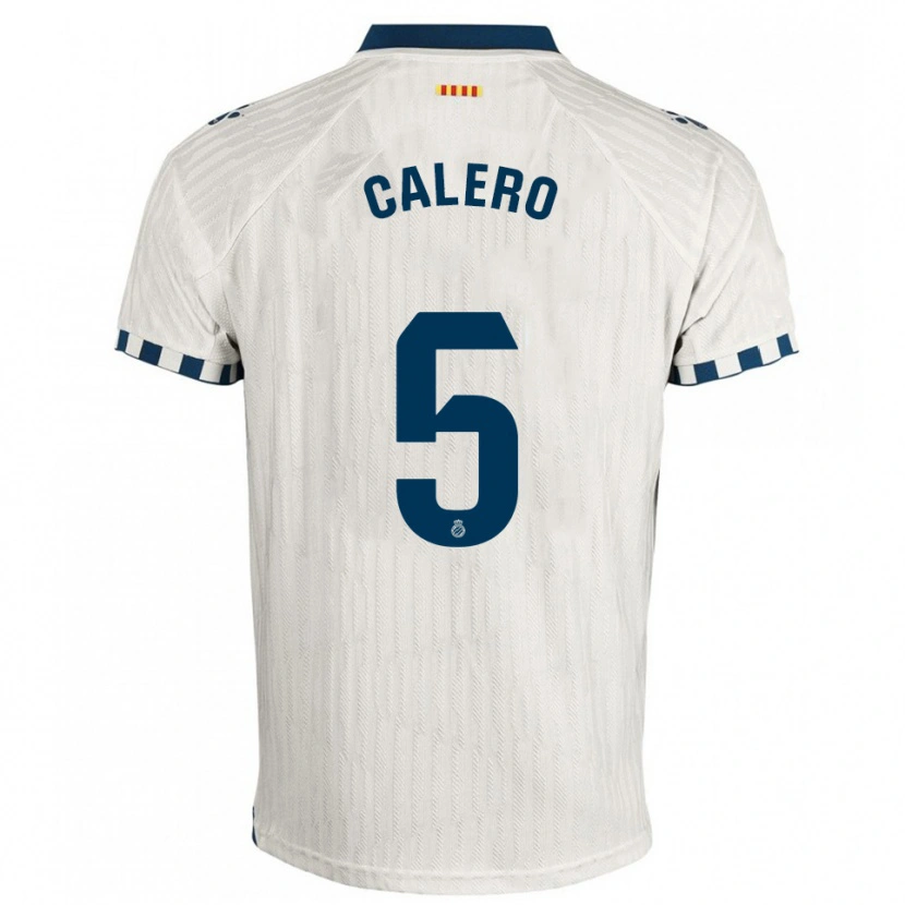 Danxen Kid Fernando Calero #5 White Blue Away Jersey 2025/26 T-Shirt