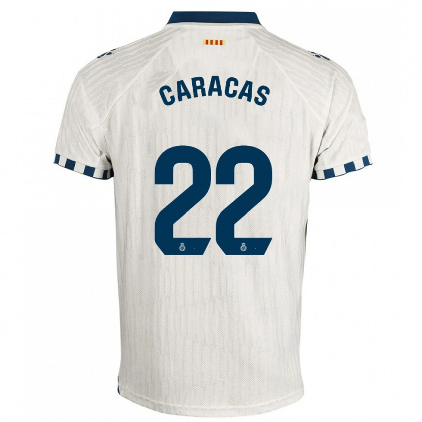 Danxen Kid Daniela Caracas González #22 White Blue Away Jersey 2025/26 T-Shirt