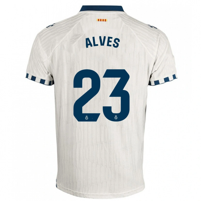 Danxen Kid Lucas Alves #23 White Blue Away Jersey 2025/26 T-Shirt