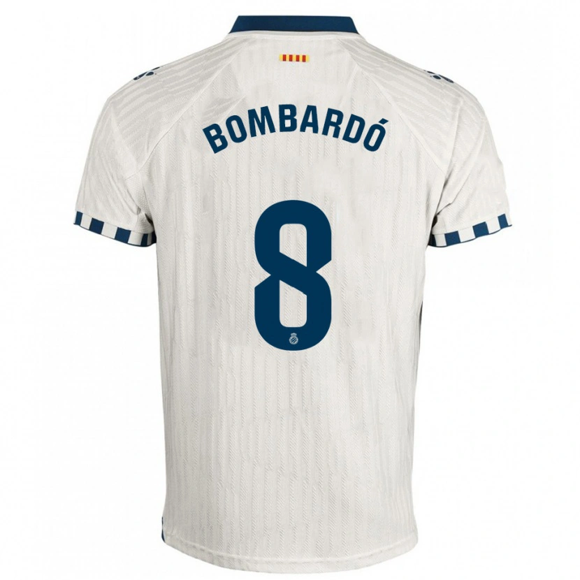 Danxen Kid Alex Bombardó #8 White Blue Away Jersey 2025/26 T-Shirt