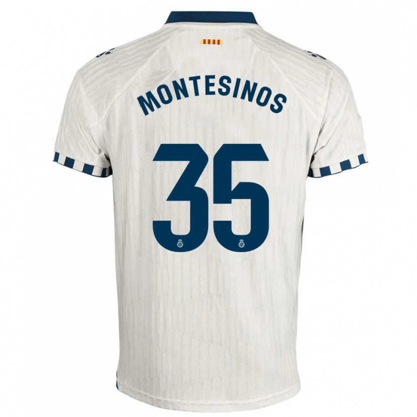 Danxen Kid Pol Montesinos #35 White Blue Away Jersey 2025/26 T-Shirt