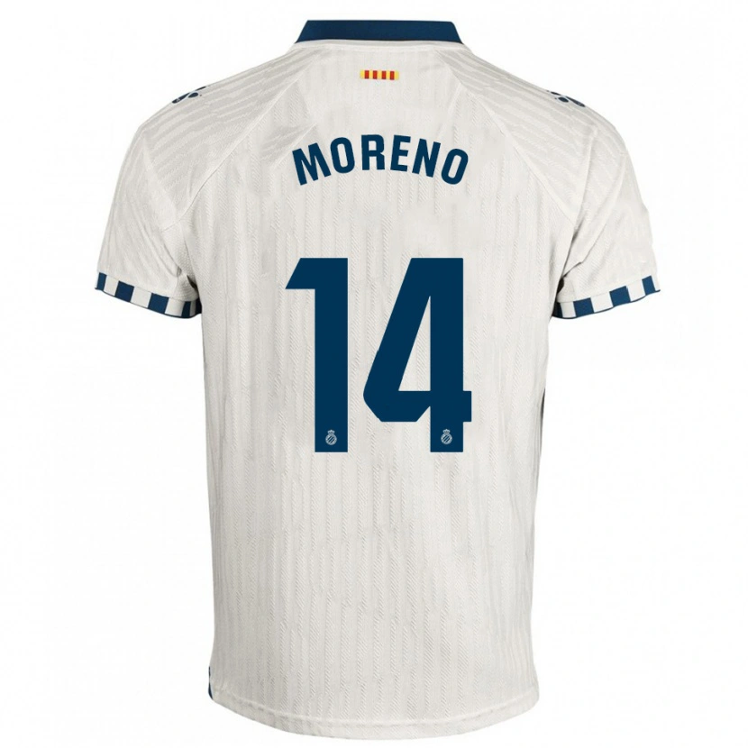 Danxen Kid Jan Moreno #14 White Blue Away Jersey 2025/26 T-Shirt