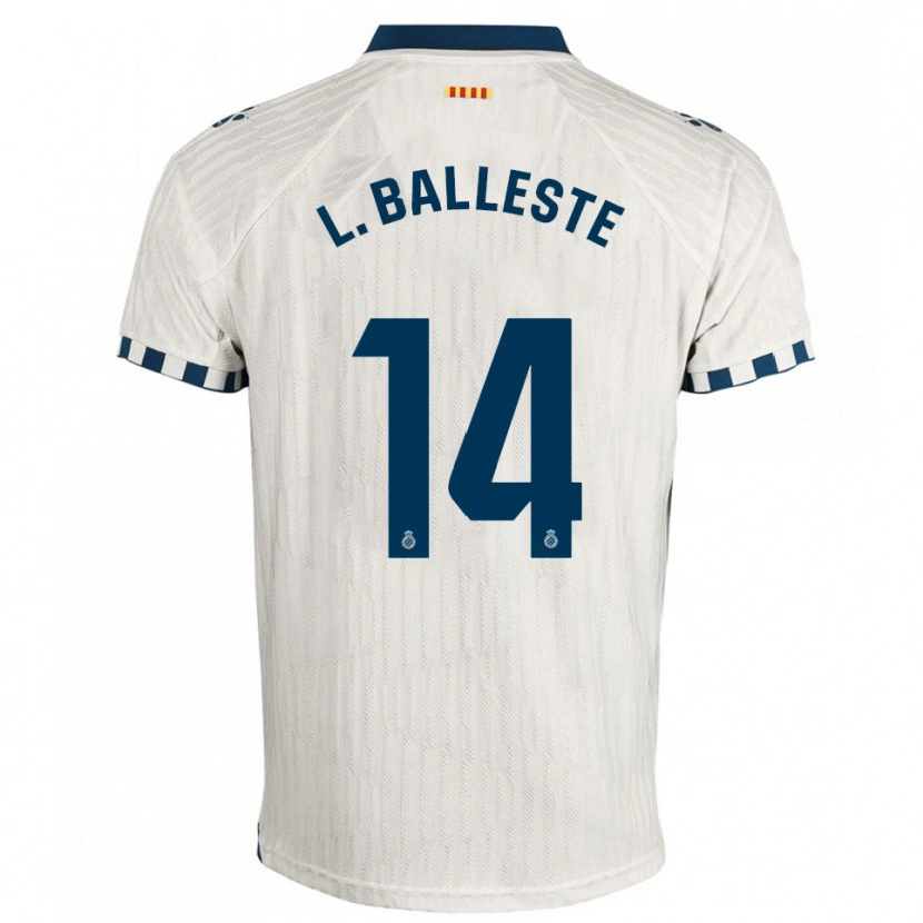 Danxen Kid Laia Balleste Sciora #14 White Blue Away Jersey 2025/26 T-Shirt