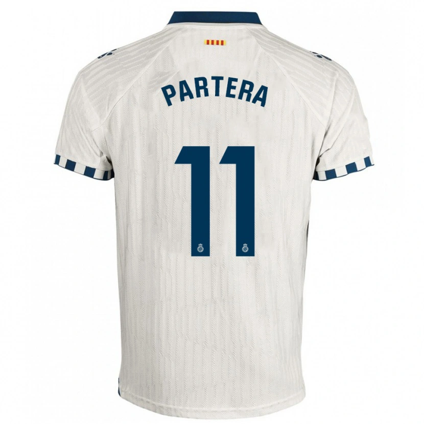 Danxen Kid Álex Partera #11 White Blue Away Jersey 2025/26 T-Shirt