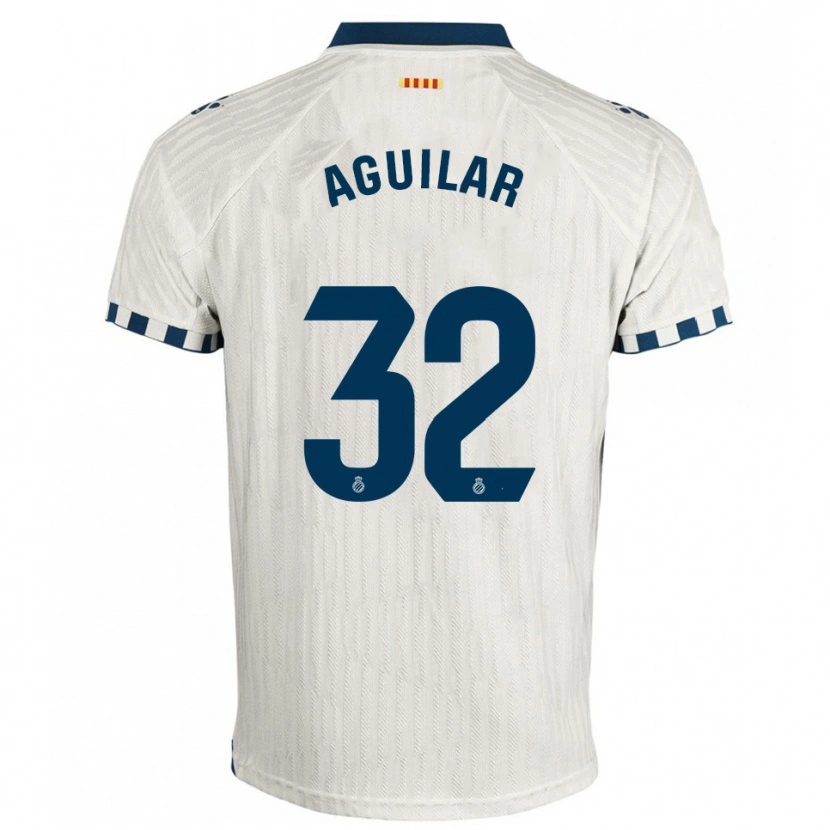 Danxen Kid Rubén Aguilar #32 White Blue Away Jersey 2025/26 T-Shirt