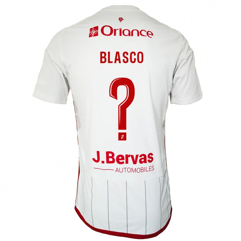 Danxen Kid Luna Blasco #0 White Red Away Jersey 2025/26 T-Shirt