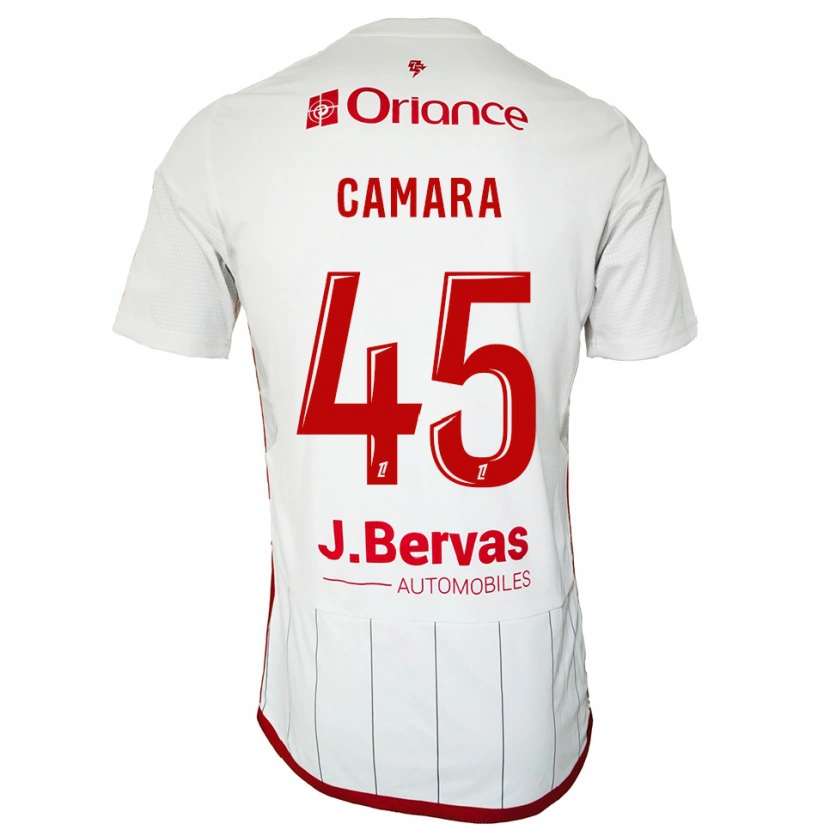 Danxen Kid Mahdi Camara #45 White Red Away Jersey 2025/26 T-Shirt