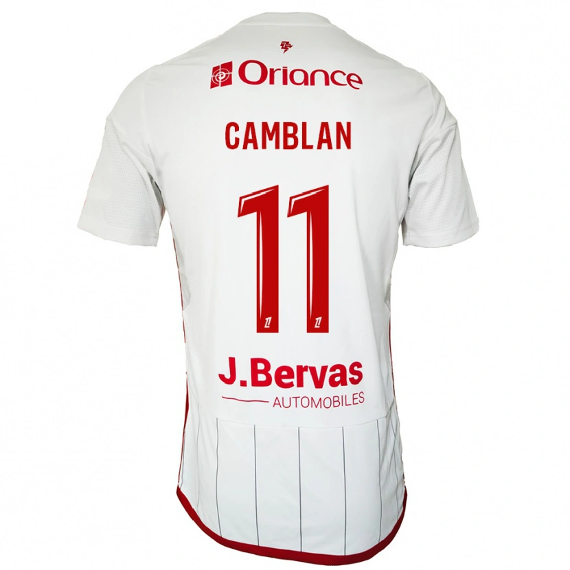 Danxen Kid Axel Camblan #11 White Red Away Jersey 2025/26 T-Shirt