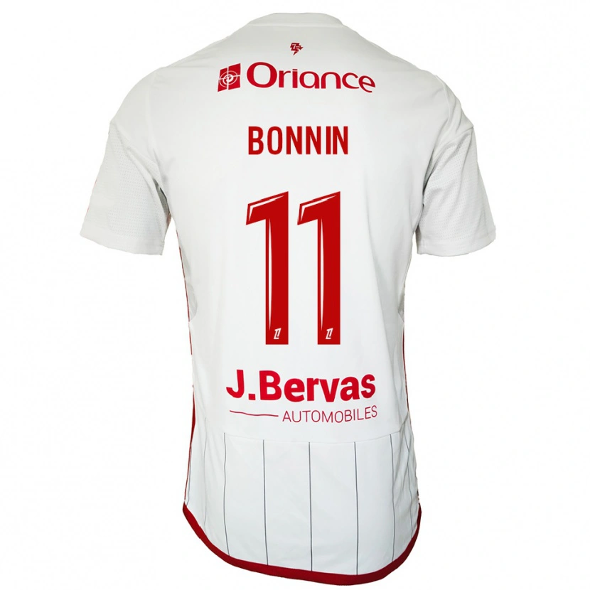 Danxen Kid Lilian Bonnin #11 White Red Away Jersey 2025/26 T-Shirt