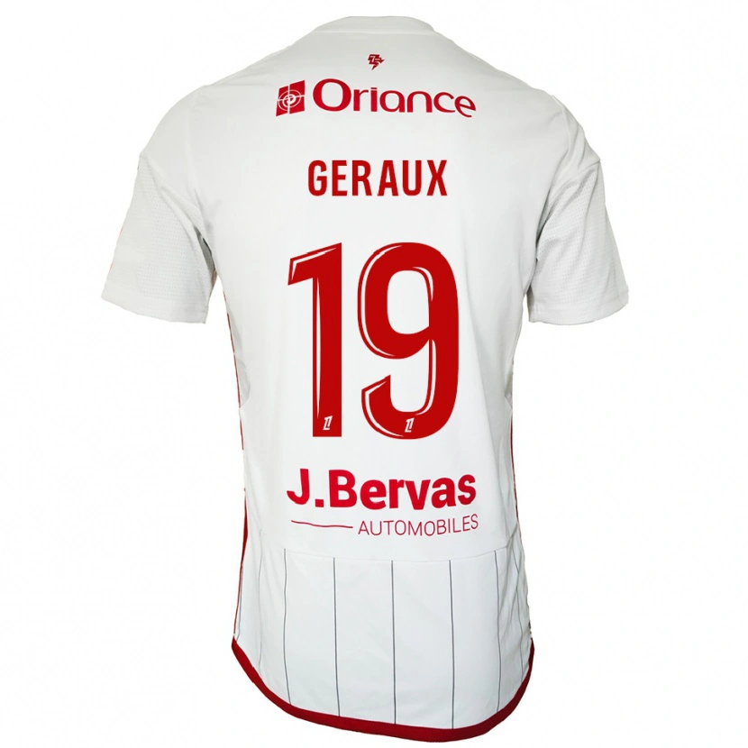 Danxen Kid Noan Geraux #19 White Red Away Jersey 2025/26 T-Shirt
