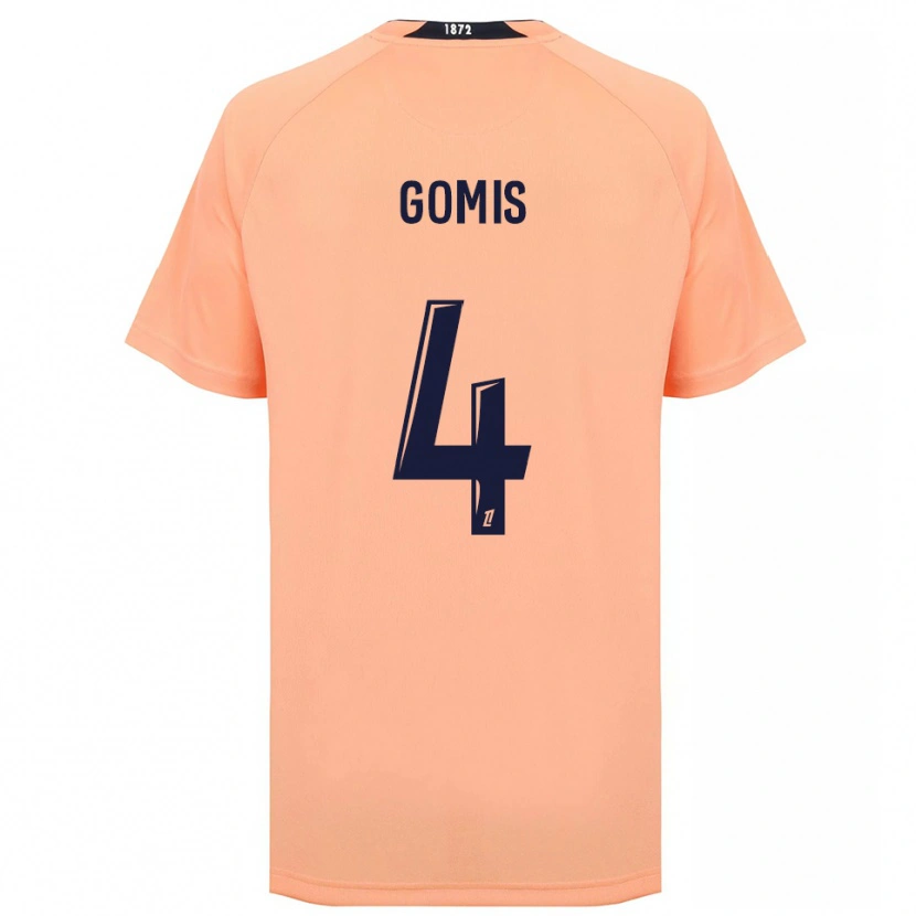 Danxen Kid Georges Gomis #4 Orange Navy Away Jersey 2025/26 T-Shirt
