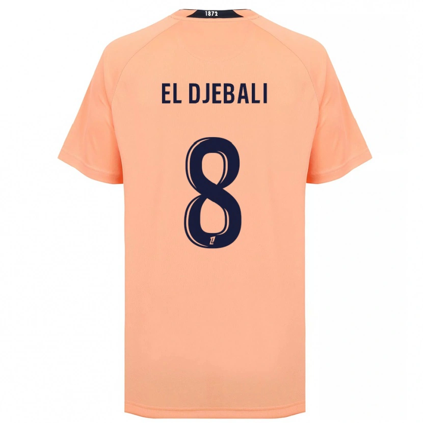 Danxen Kid Rayan El Djebali #8 Orange Navy Away Jersey 2025/26 T-Shirt