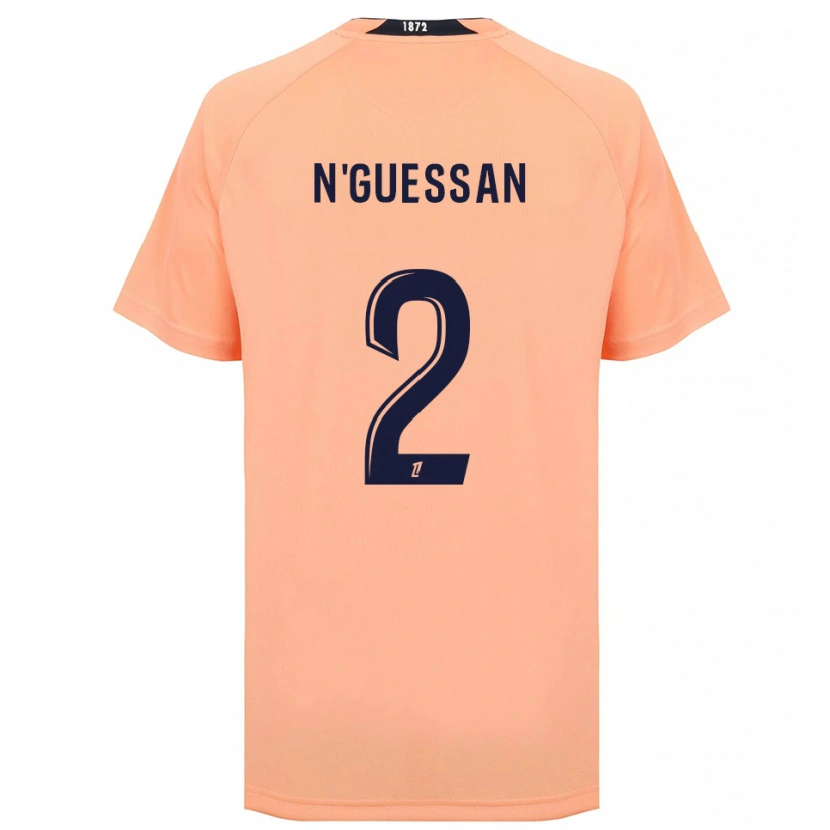 Danxen Kid Jean-Baptiste N'guessan #2 Orange Navy Away Jersey 2025/26 T-Shirt