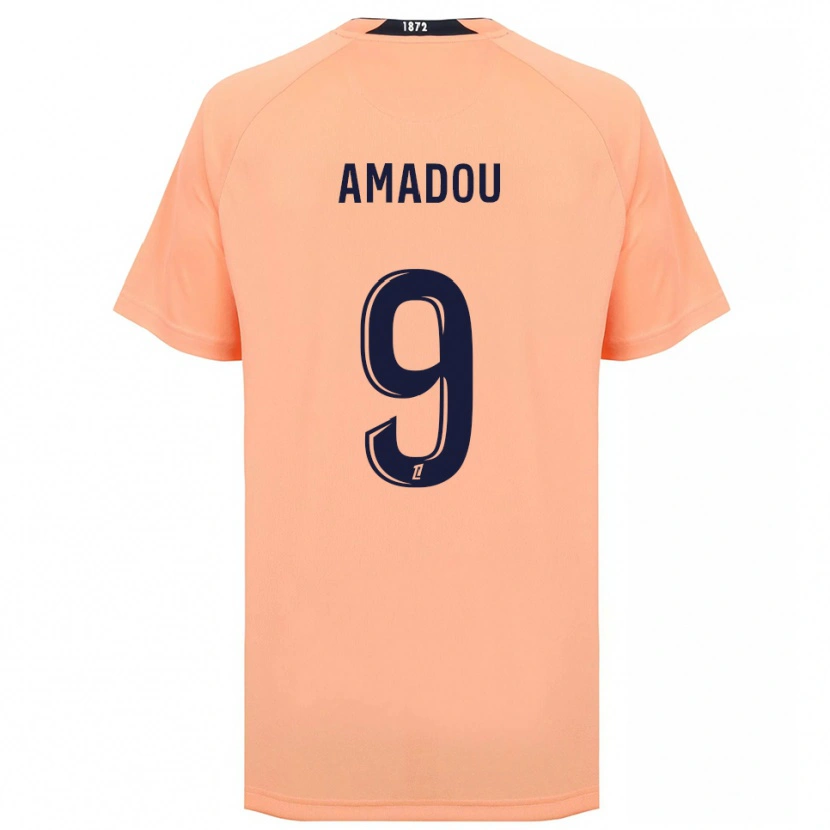 Danxen Kid Mansour Amadou #9 Orange Navy Away Jersey 2025/26 T-Shirt