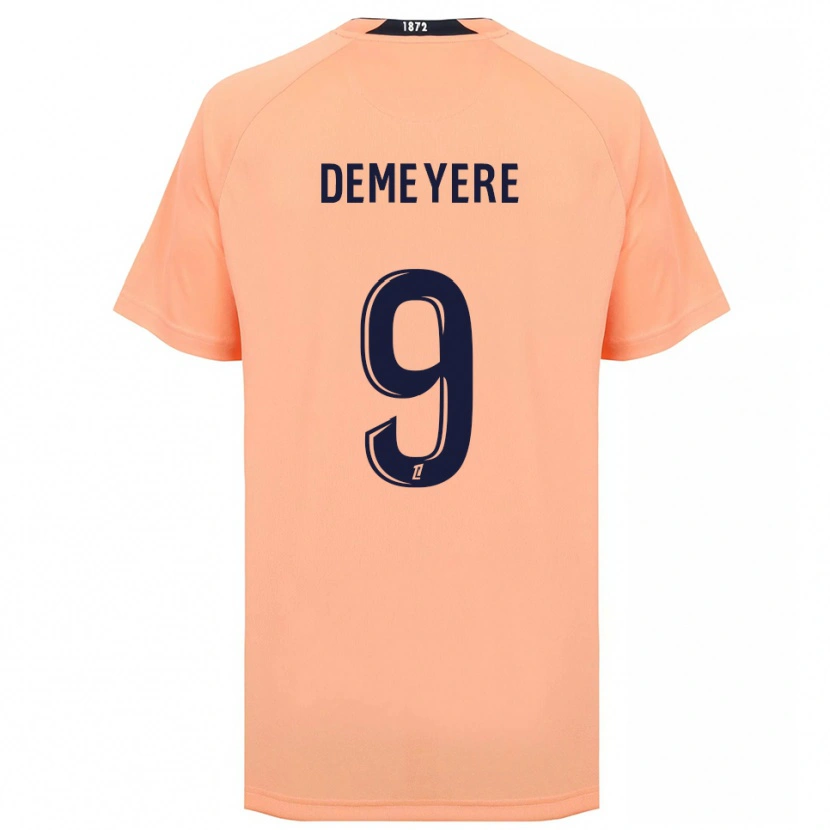 Danxen Kid Silke Demeyere #9 Orange Navy Away Jersey 2025/26 T-Shirt