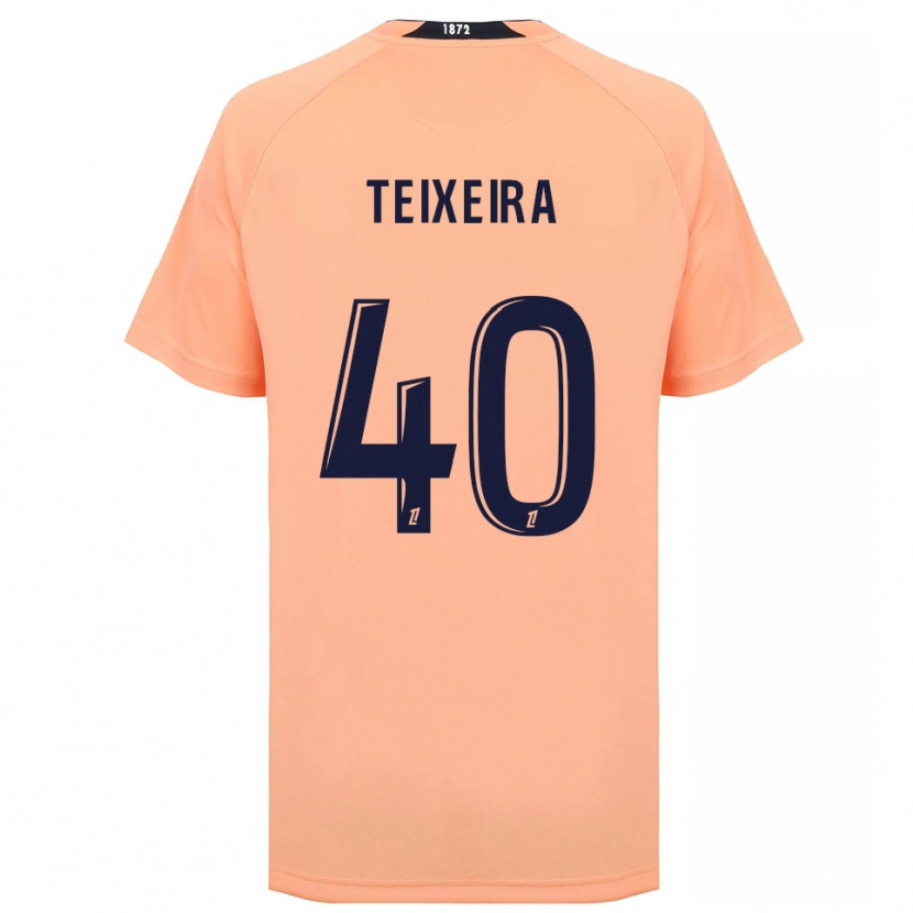 Danxen Kid Alex Teixeira #40 Orange Navy Away Jersey 2025/26 T-Shirt
