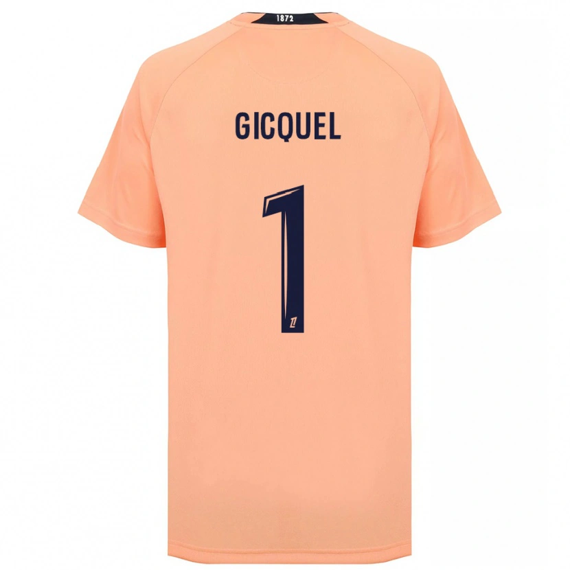 Danxen Kid Mathyss Gicquel #1 Orange Navy Away Jersey 2025/26 T-Shirt