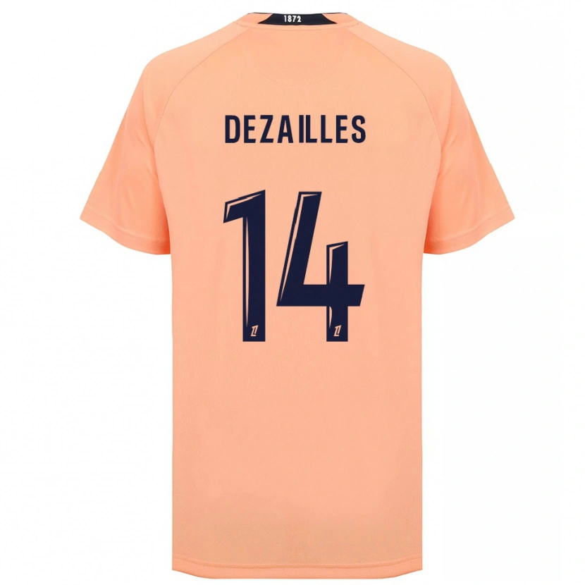Danxen Kid Arsène Dezailles #14 Orange Navy Away Jersey 2025/26 T-Shirt