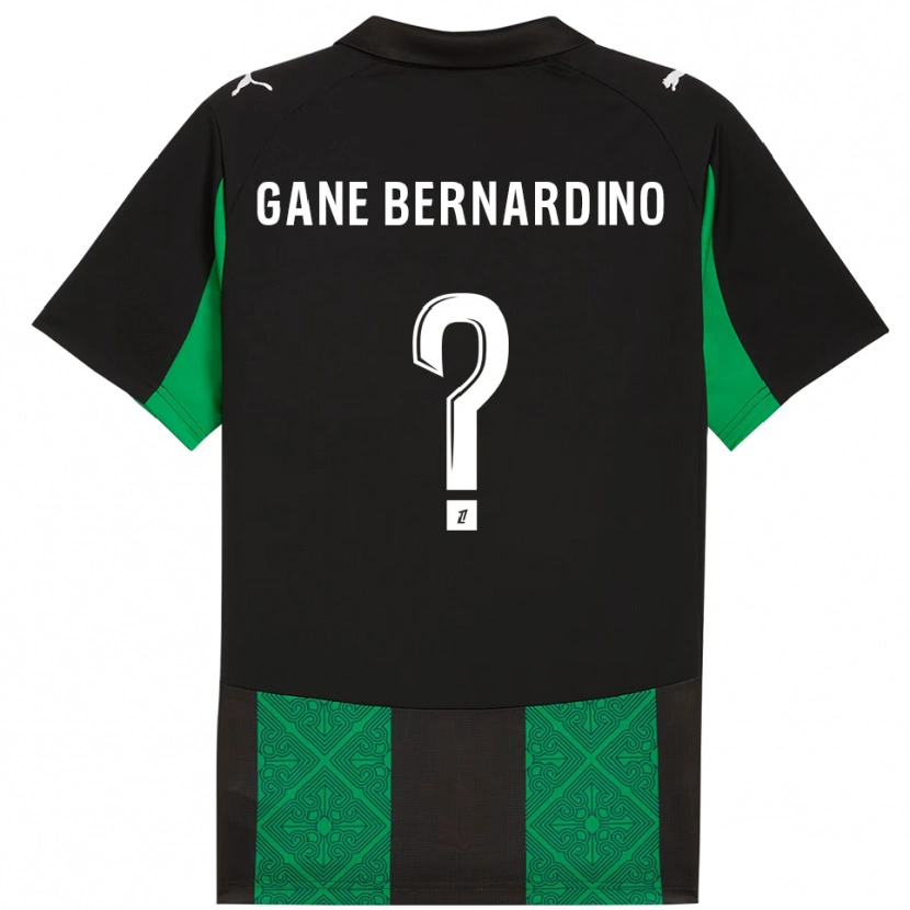 Danxen Kid Nathanaël Gane Bernardino #0 Black Green Away Jersey 2025/26 T-Shirt