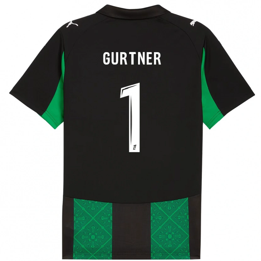 Danxen Kid Régis Gurtner #1 Black Green Away Jersey 2025/26 T-Shirt