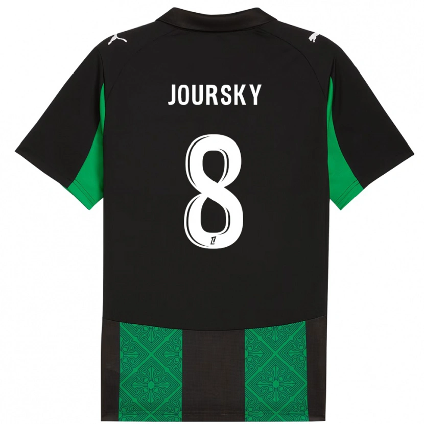 Danxen Kid Leopold Joursky #8 Black Green Away Jersey 2025/26 T-Shirt
