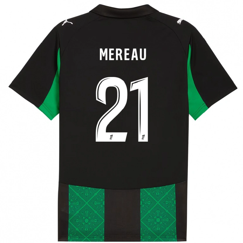 Danxen Kid Alizée Mereau #21 Black Green Away Jersey 2025/26 T-Shirt