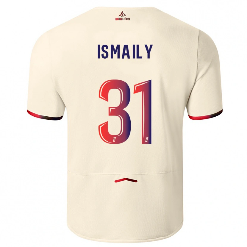 Danxen Kid Ismaily #31 Off-White Red Away Jersey 2025/26 T-Shirt