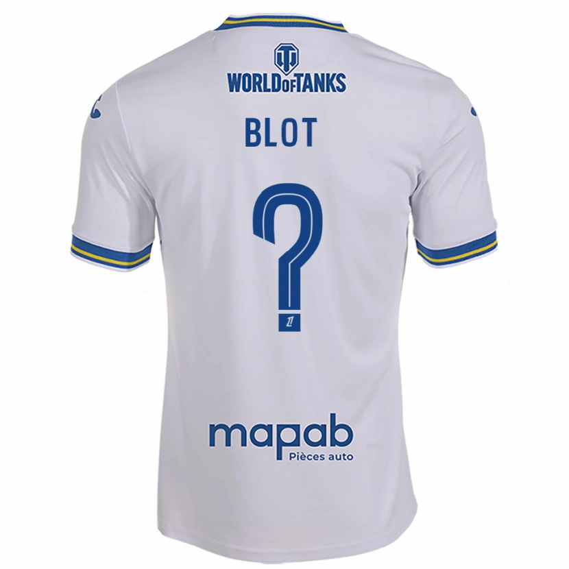 Danxen Kid Enzo Blot #0 White Sky Blue Away Jersey 2025/26 T-Shirt