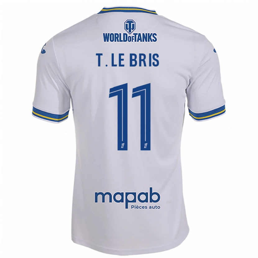 Danxen Kid Théo Le Bris #11 White Sky Blue Away Jersey 2025/26 T-Shirt