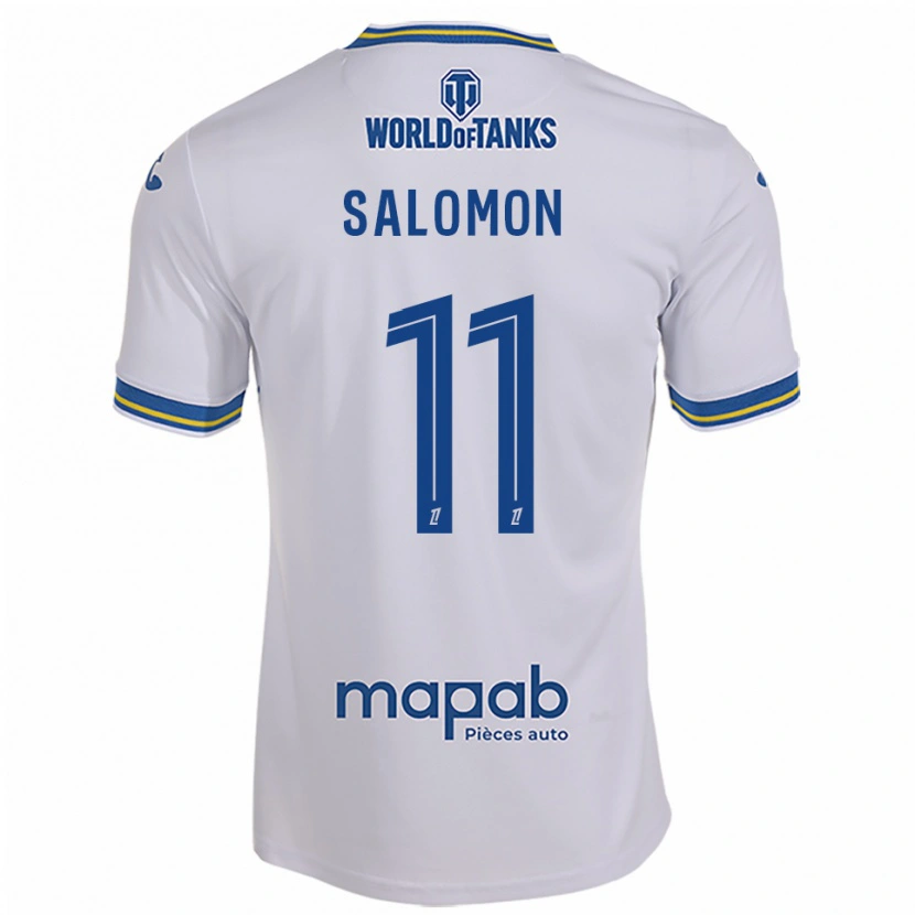 Danxen Kid Enzo Salomon #11 White Sky Blue Away Jersey 2025/26 T-Shirt