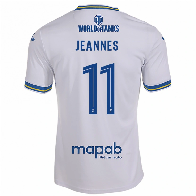 Danxen Kid Justine Jeannes #11 White Sky Blue Away Jersey 2025/26 T-Shirt