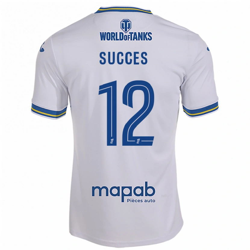 Danxen Kid Elrich Succes #12 White Sky Blue Away Jersey 2025/26 T-Shirt