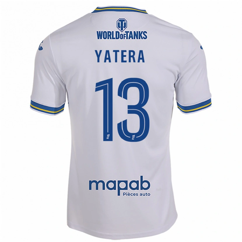 Danxen Kid Demba Yatera #13 White Sky Blue Away Jersey 2025/26 T-Shirt