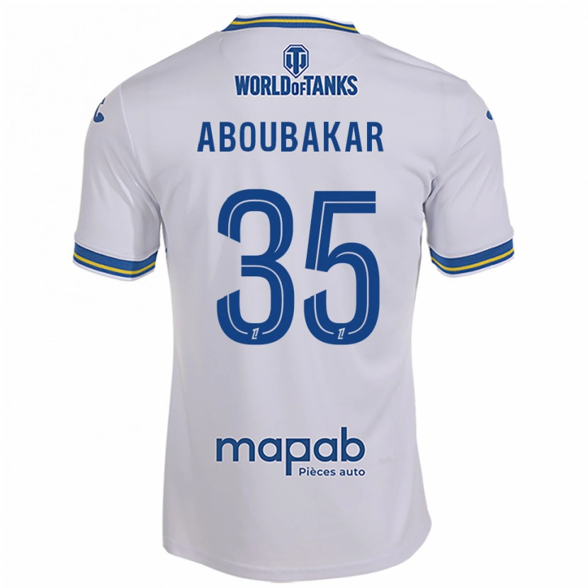 Danxen Kid Siddick Aboubakar #35 White Sky Blue Away Jersey 2025/26 T-Shirt