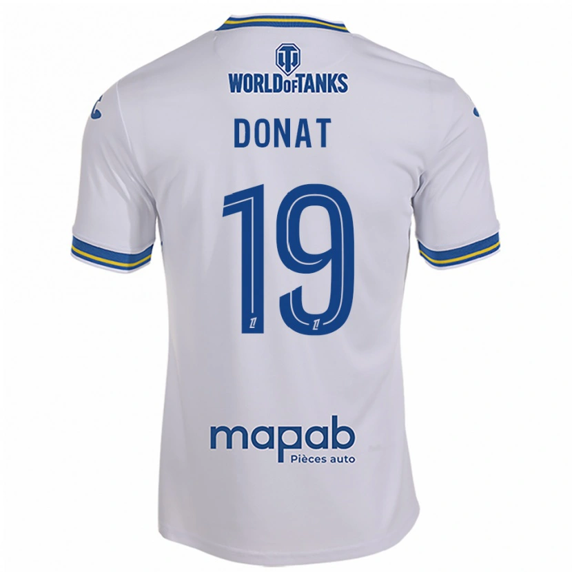 Danxen Kid Noa Donat #19 White Sky Blue Away Jersey 2025/26 T-Shirt