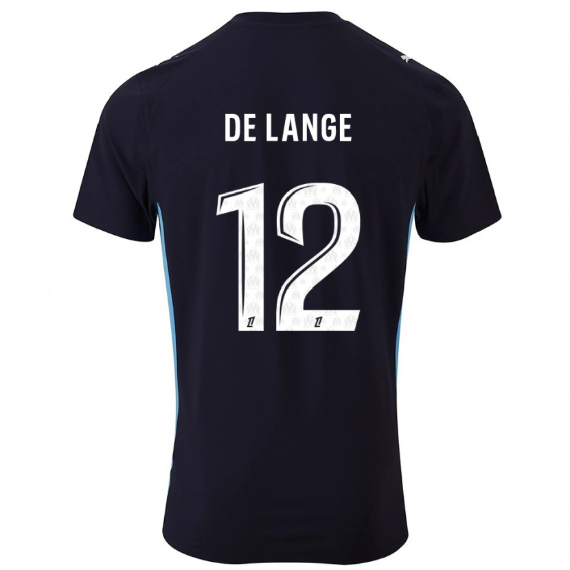 Danxen Kid Jeffrey De Lange #12 Black Sky Blue Away Jersey 2025/26 T-Shirt