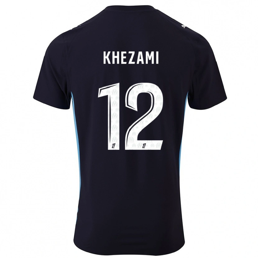 Danxen Kid Roselène Khezami #12 Black Sky Blue Away Jersey 2025/26 T-Shirt