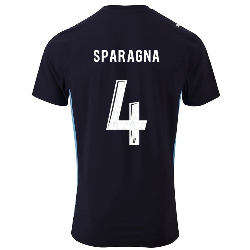 Danxen Kid Stéphane Sparagna #4 Black Sky Blue Away Jersey 2025/26 T-Shirt