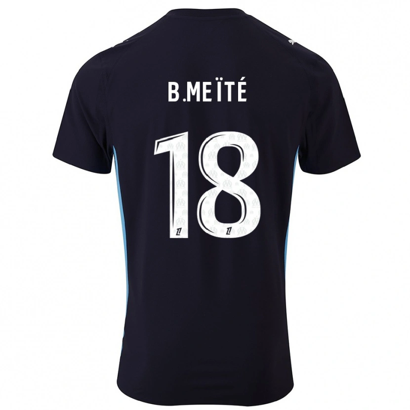 Danxen Kid Bamo Meïté #18 Black Sky Blue Away Jersey 2025/26 T-Shirt