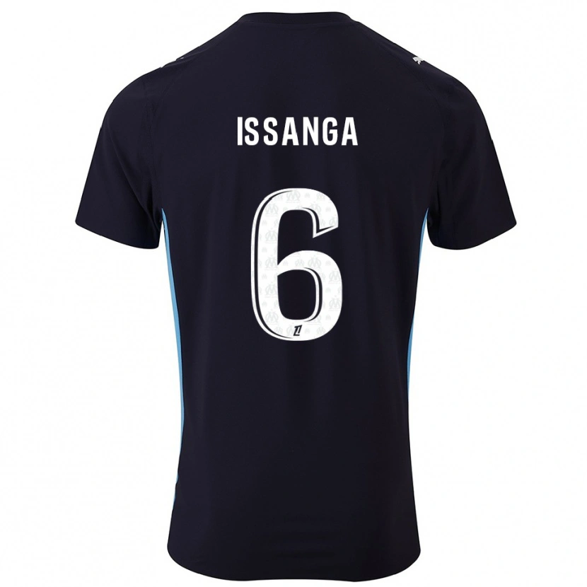 Danxen Kid Alexandre Issanga #6 Black Sky Blue Away Jersey 2025/26 T-Shirt