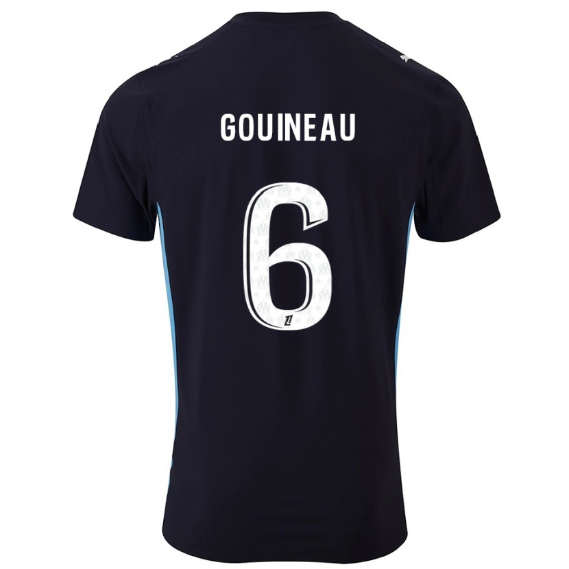 Danxen Kid Coline Gouineau #6 Black Sky Blue Away Jersey 2025/26 T-Shirt