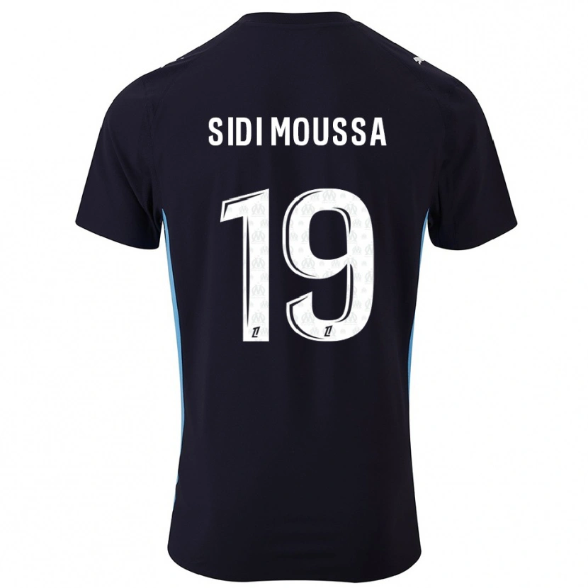 Danxen Kid Salima Sidi Moussa #19 Black Sky Blue Away Jersey 2025/26 T-Shirt