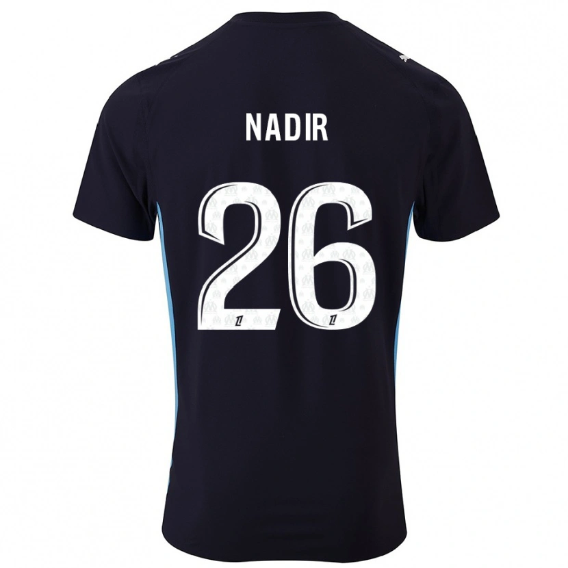 Danxen Kid Bilal Nadir #26 Black Sky Blue Away Jersey 2025/26 T-Shirt