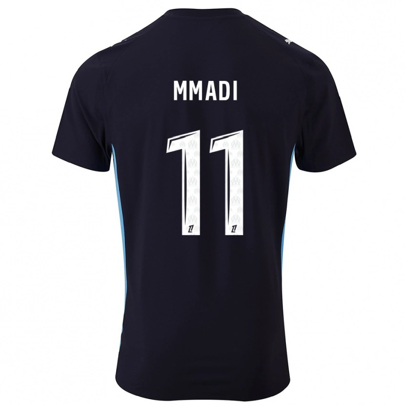 Danxen Kid Tadjidine Mmadi #11 Black Sky Blue Away Jersey 2025/26 T-Shirt