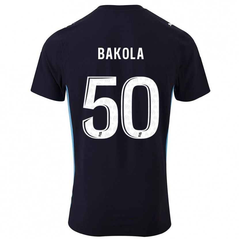Danxen Kid Darryl Bakola #50 Black Sky Blue Away Jersey 2025/26 T-Shirt