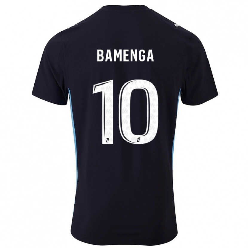 Danxen Kid Naomie Bamenga #10 Black Sky Blue Away Jersey 2025/26 T-Shirt