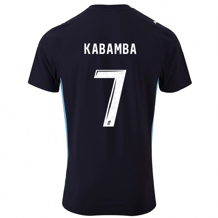 Danxen Kid Alexis Kabamba #7 Black Sky Blue Away Jersey 2025/26 T-Shirt