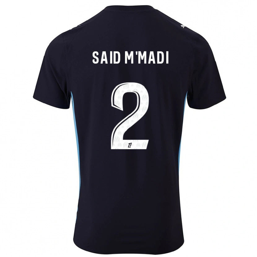 Danxen Kid Yakine Said M'madi #2 Black Sky Blue Away Jersey 2025/26 T-Shirt