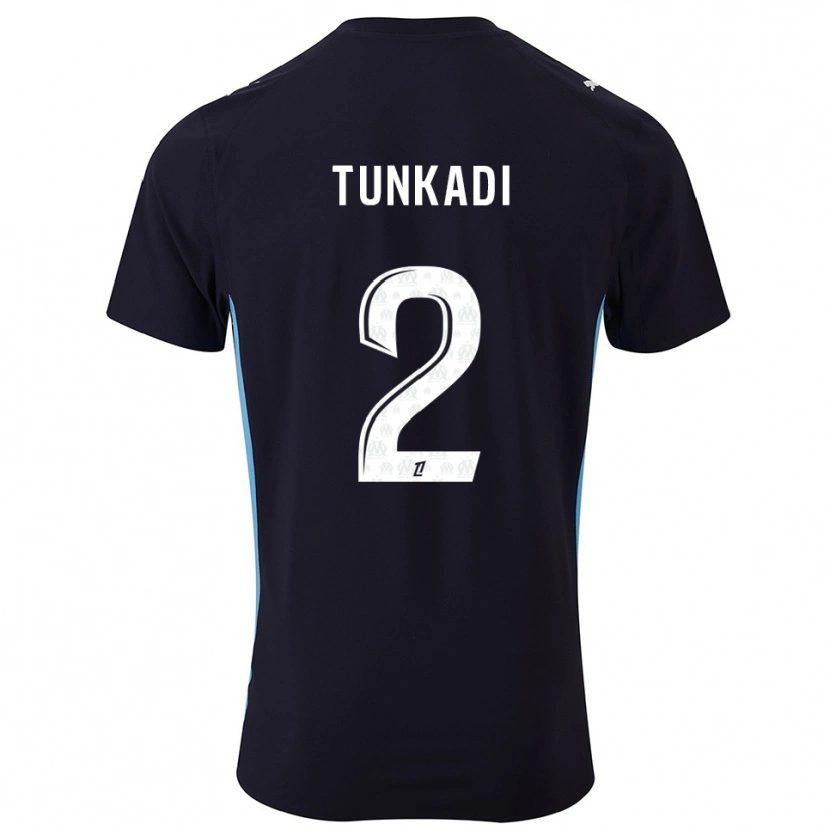 Danxen Kid Alexandre Tunkadi #2 Black Sky Blue Away Jersey 2025/26 T-Shirt